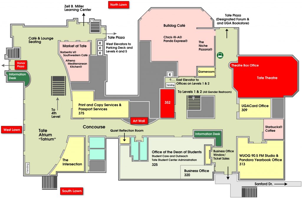Tate level 3 floor plan