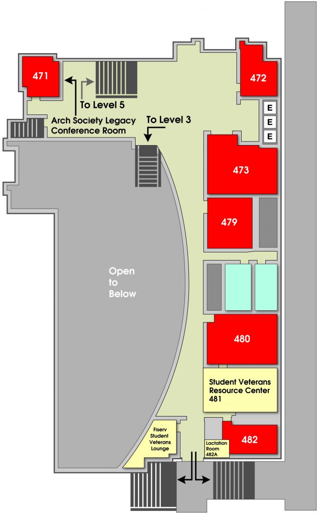Tate level 4 floor plan